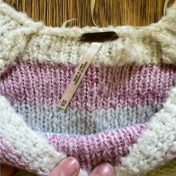 Free People Patchwork Knit Sweater - Picture 4 of 5